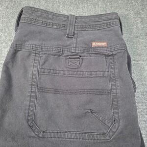 Legendary Outfitters Cargo Pants Mens 40x30 Blk Canvas Relaxed Fit Work Outdoor